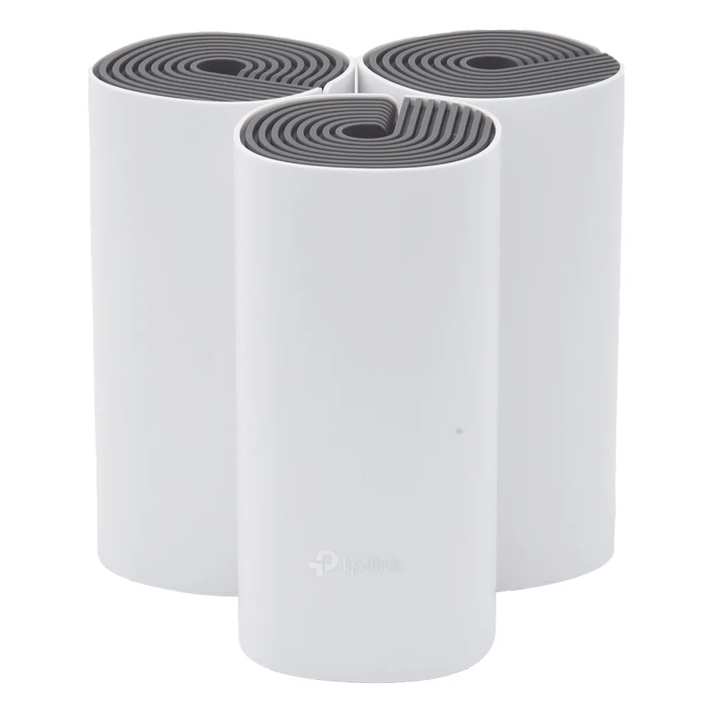 Kit de Router inalámbrico mesh Deco E4 para Hogar / Doble banda AC 1200  / 2 puertos 10/100 Mbps / Compatible con amazon alexa.