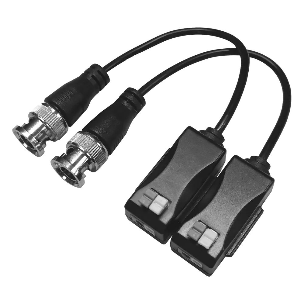 Kit de Transceptores (Baluns) con Terminal PUSH SUPERIOR PIG TAIL en ambos conectores, Resolución 4K , Cable flexible COAXIAL Blindado / COAXITRON / AUDIO POR COAXITRON  /Conector 100% COBRE /  Calidad PREMIUM