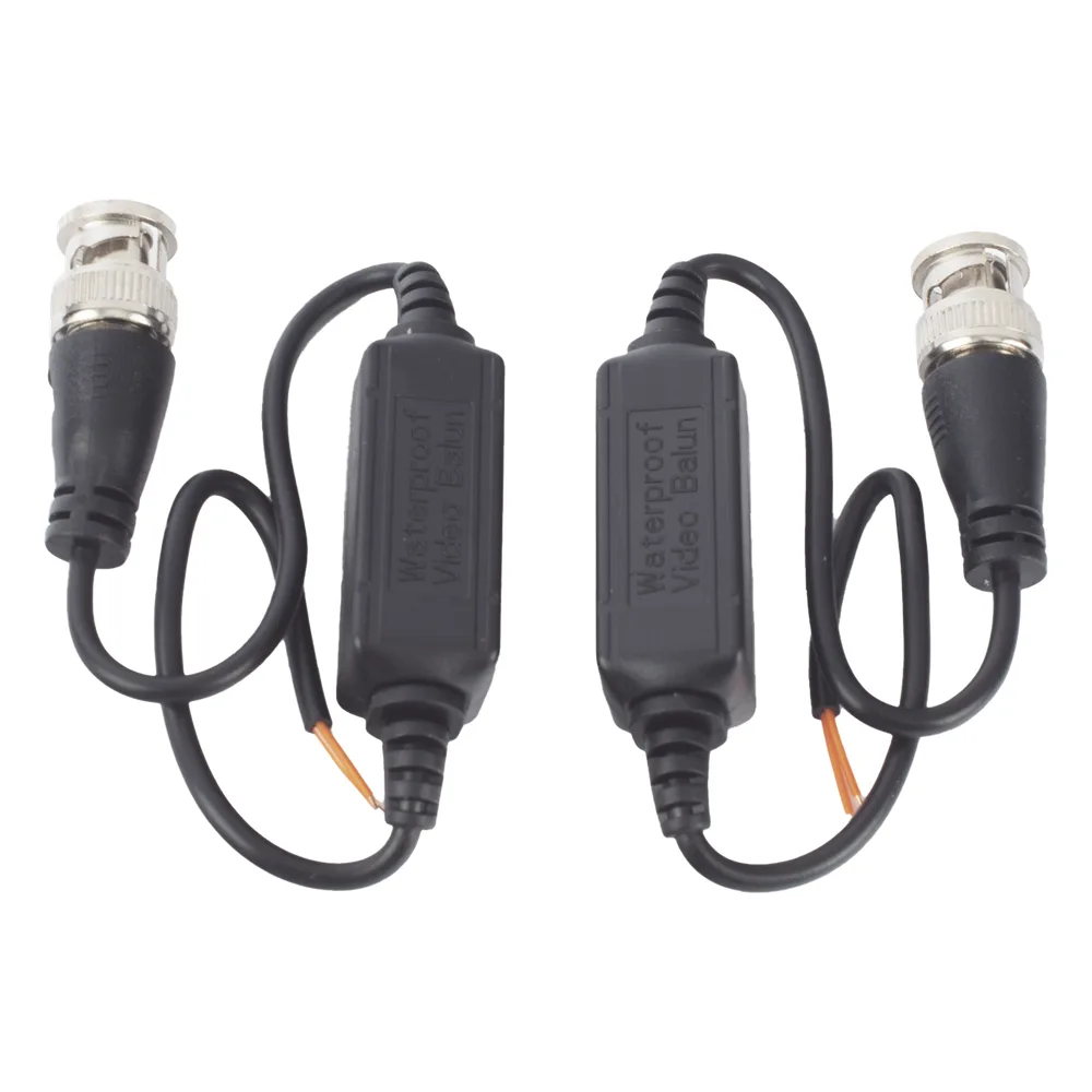 Kit de Transceptores (Baluns) para EXTERIOR TurboHD Hasta 4K HD-TVI / HD-CVI / AHD / CVBS / COAXITRON / AUDIO POR COAXITRON  / Menu OSD / CONECTORES 100% COBRE / Con Cable RF Blindado. Distancia de hasta 200 m en 4K. Calidad PREMIUM