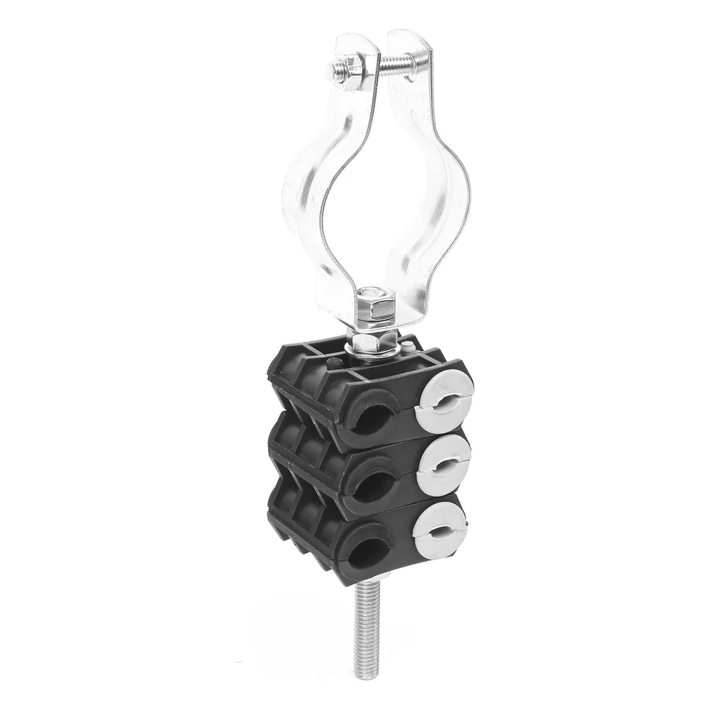 KIT de Tres Sujetadores de plastico para seis cables de 6 a 8 mm con todo y hardware de instalación en tubos de 1 1/4 in – vista 3