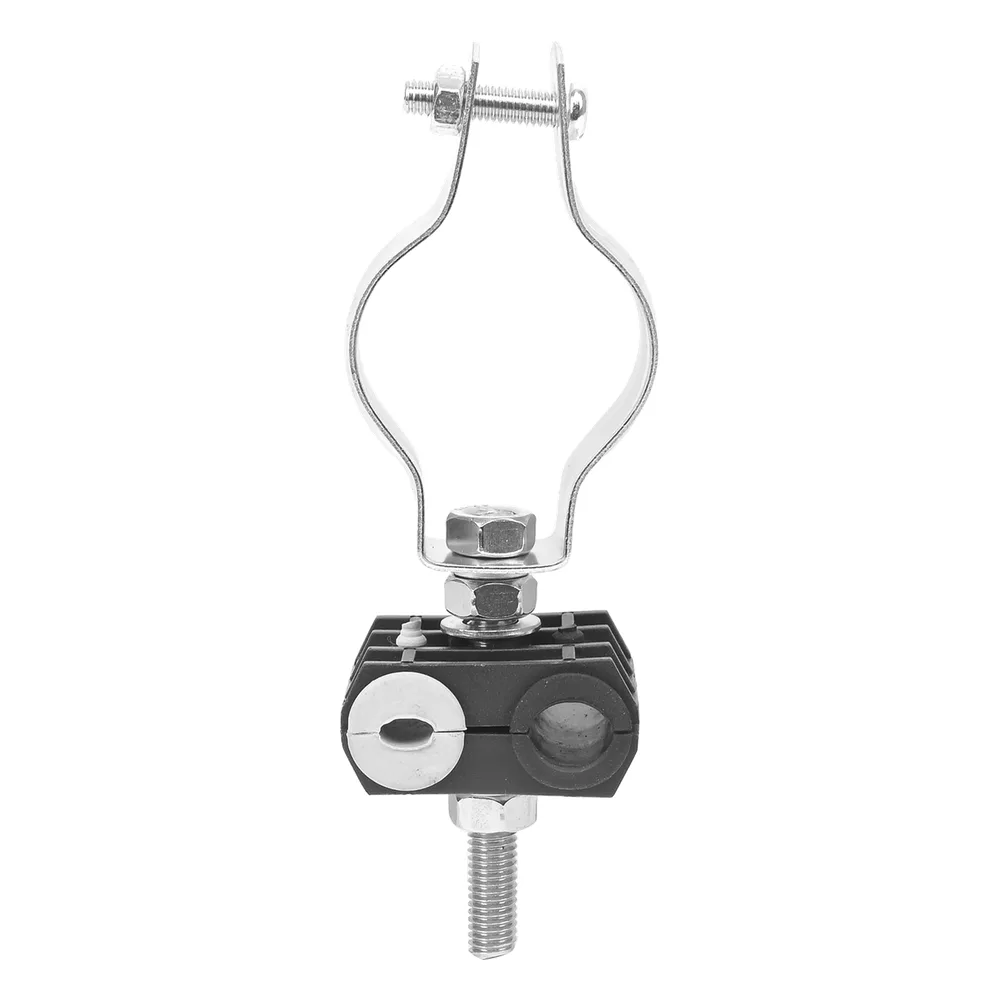 KIT de Un Sujetador de plástico para dos cables de 6 a 8 mm con todo y hardware de instalación en tubos de 1 1/4 in