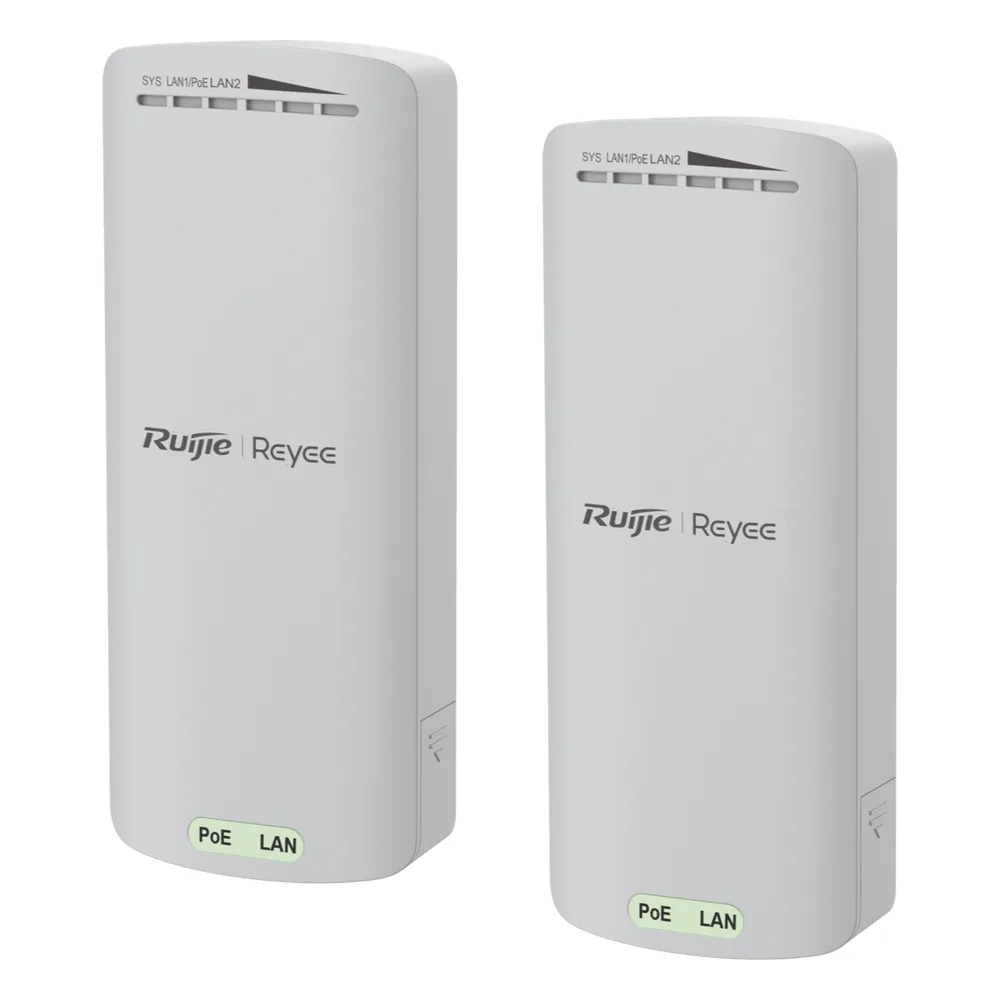 Kit Enlace Inalámbrico Recomendado para Elevadores, hasta 500m o 125 pisos, Preconfigurado, Ajuste Automático, Hasta 300 Mbps, Doble Puerto LAN