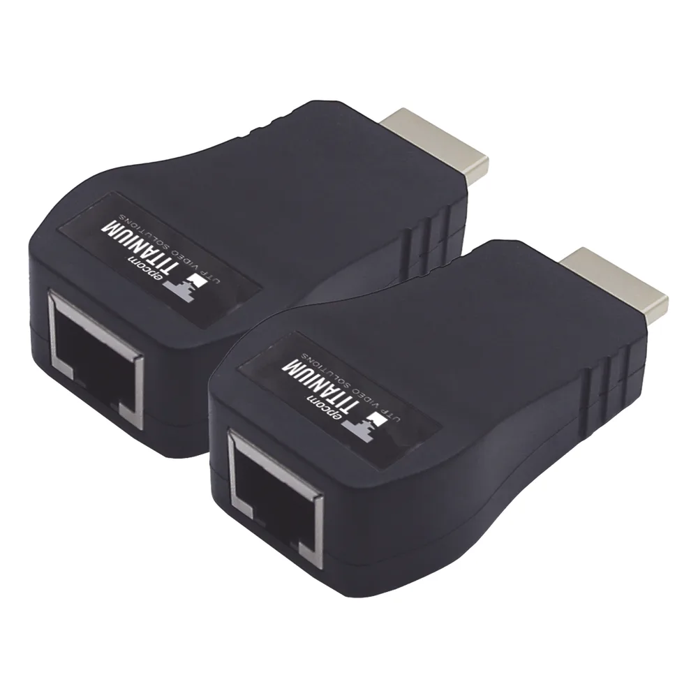 Kit Extensor 25m convertidor Señal HDMI a UTP (Cat5e/Cat 6) / Calidad PREMIUM