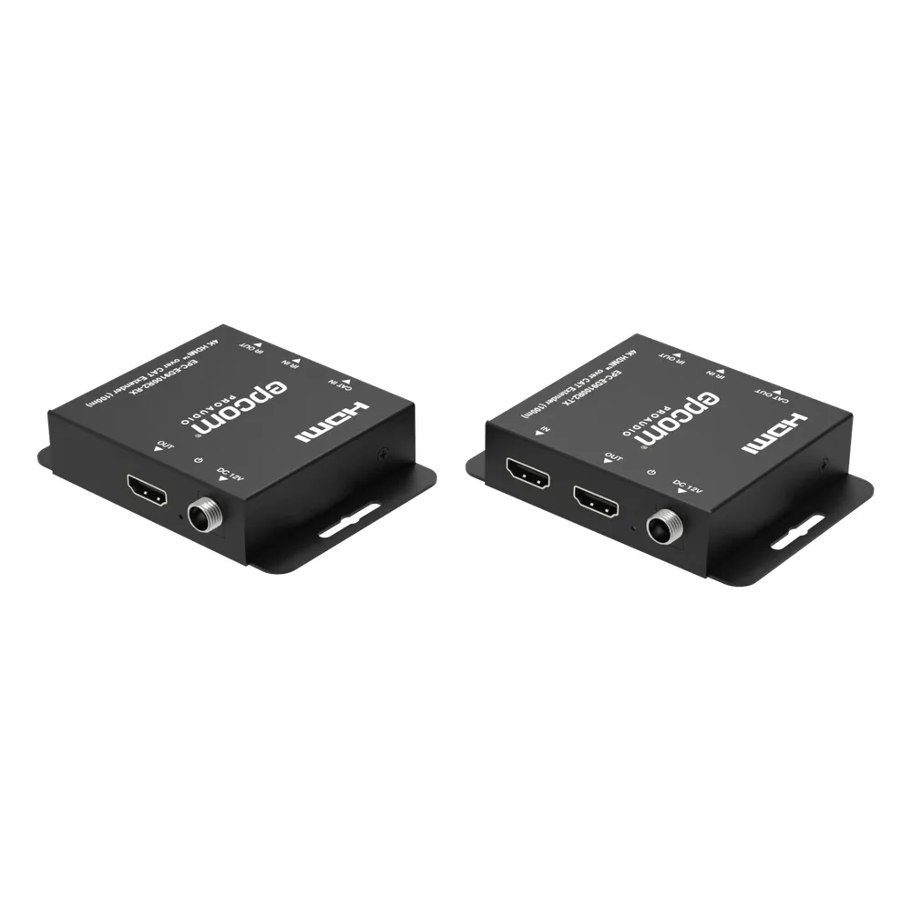Kit Extensor HDMI | 4K30 hasta 100m | Cat6 | Transmisión sin Compresión | Soporta PoC Bidireccional | EDID y Audio 5.1CH