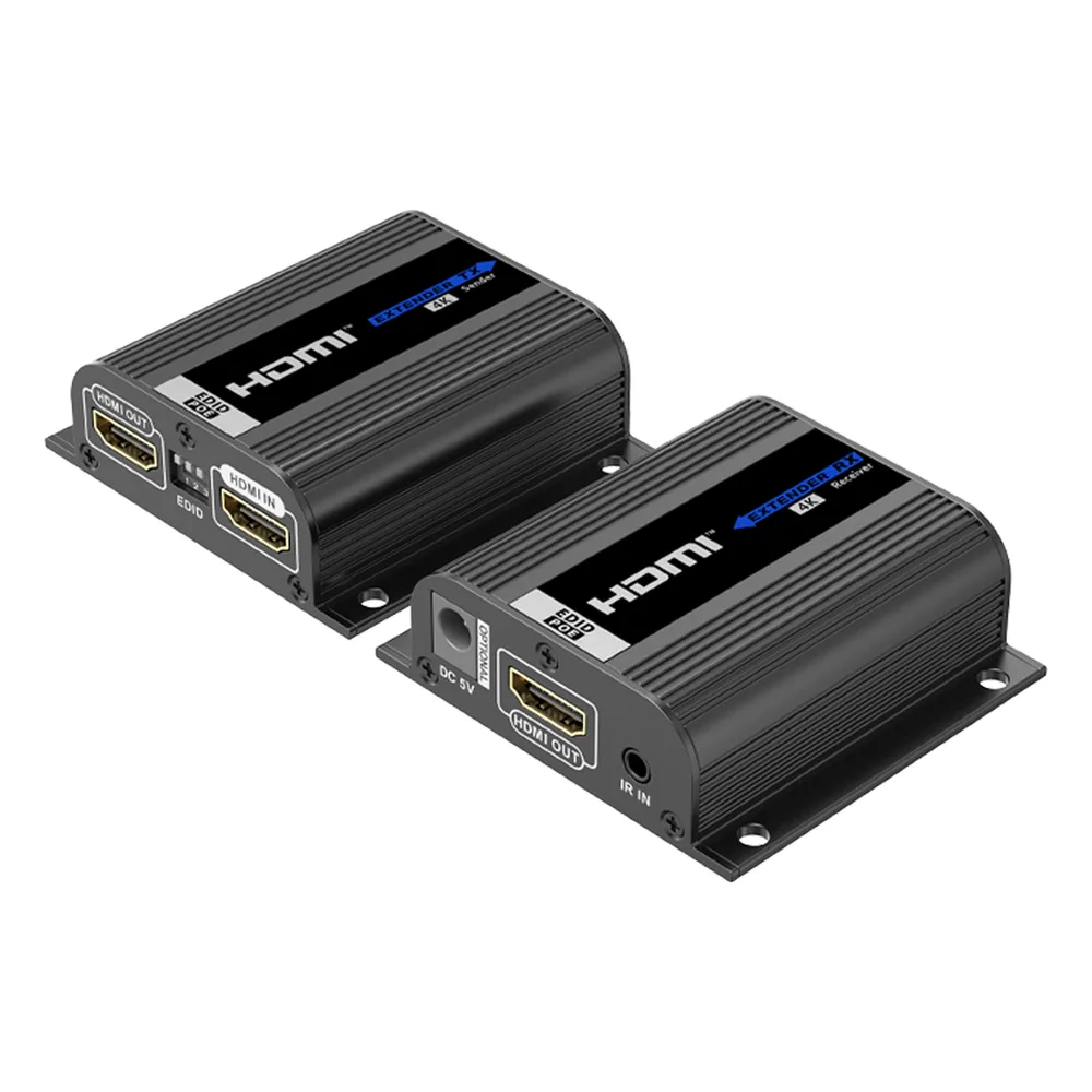 Kit Extensor HDMI | Hasta 70m 1080p | 40m 4K@30Hz | Compatible con HDCP | Cable Cat 6 Recomendado | Soporta Múltiples Resoluciones | Soporta PoC | Salida Loop – vista 2