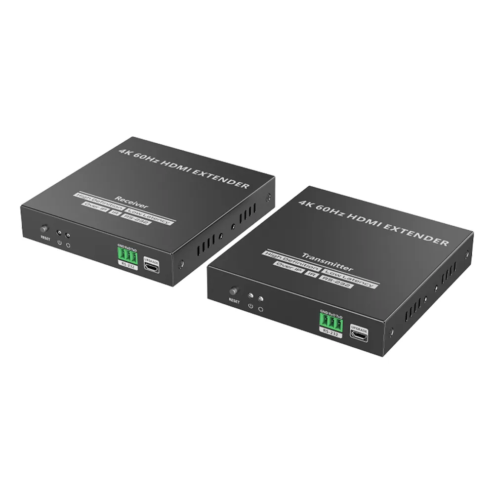 Kit Extensor HDMI para distancias de 120 metros | Soporta resolución 4K @60Hz | Cat 6, 6a y 7 | Salida Loop en el Tx para visualización local | Soporta control remoto del equi – vista 2