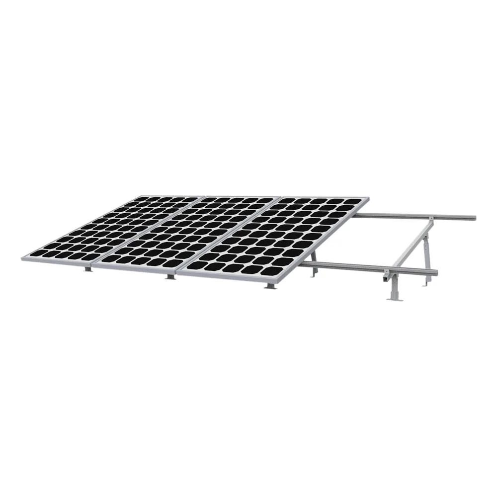 Kit Montaje para Panel Solar, Riel 5 de 5.4m para 4 Módulos de Espesor de 35mm, Vel. de Viento Máx. 190km/h – vista 2