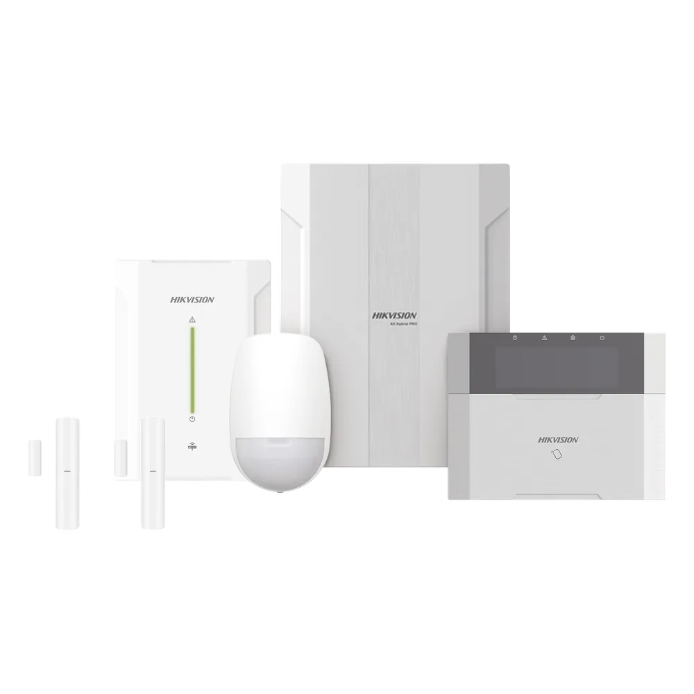 KIT Panel de Alarma HYBRID PRO / 1 Panel Híbrido / 1 Teclado LCD / 2 Contactos Magnéticos Inalámbricos / 1 PIR Inalámbrico