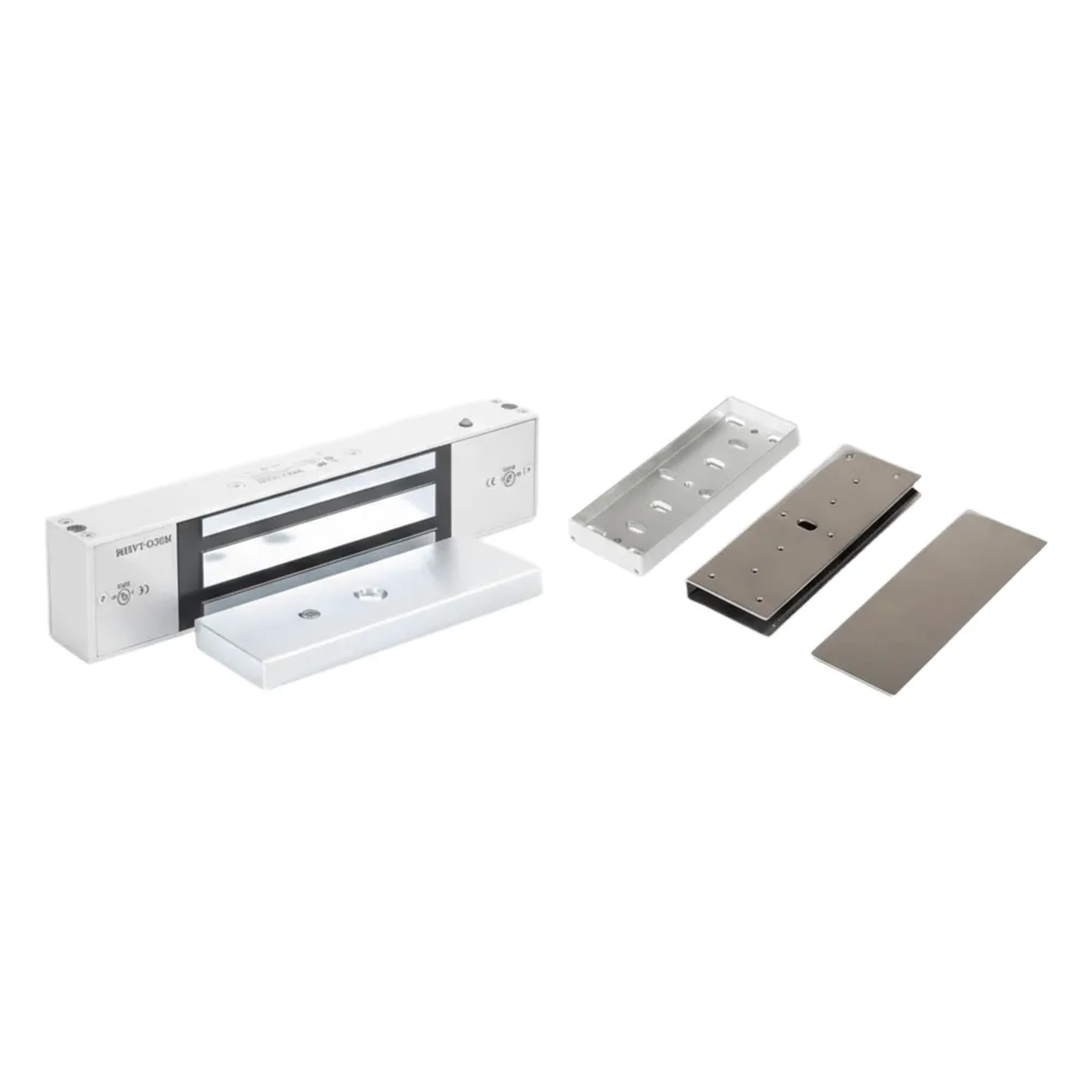 Kit Para Control de Acceso Incluye Chapa Magnética de 1200 Lbs / Montaje En "U" Para Puerta de Cristal /  Uso Interior / Certificación UL