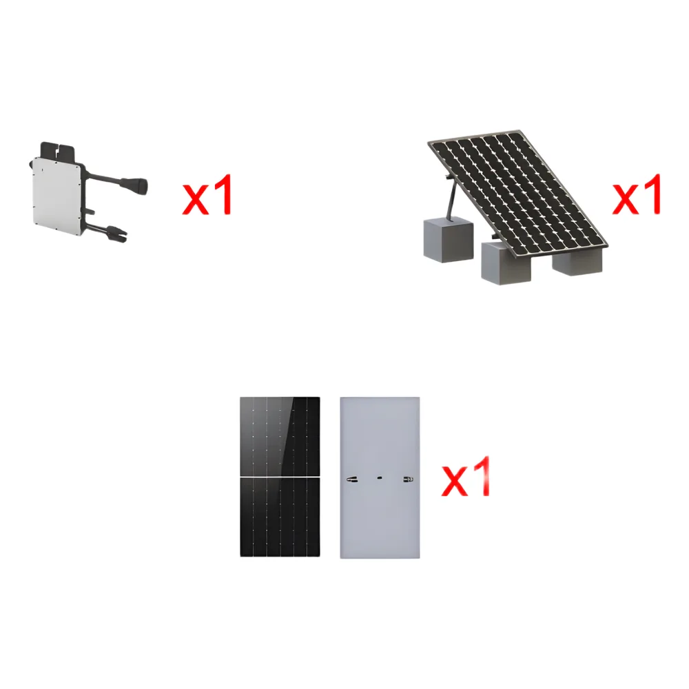 Kit Solar Interconexion  / 500 W  220Vca / Microinversores HOYMILES / Montaje Incluido