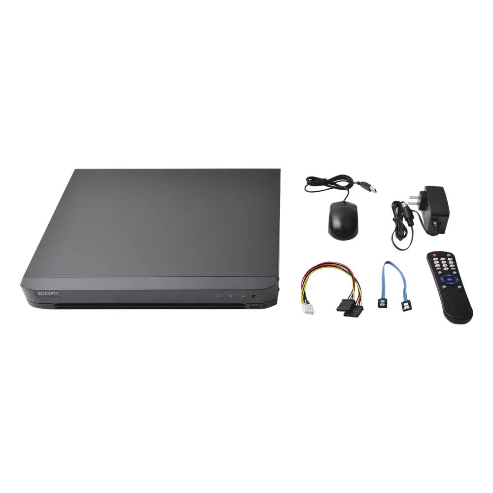 KIT TurboHD 1080p / DVR 8 Canales / 4 Cámaras Bala (exterior 2.8 mm) / 4 Cámaras Eyeball (exterior 2.8 mm) / Transceptores / Conectores / Fuente de Poder Profesional hasta 15 Vcc para Largas Distancias – vista 2