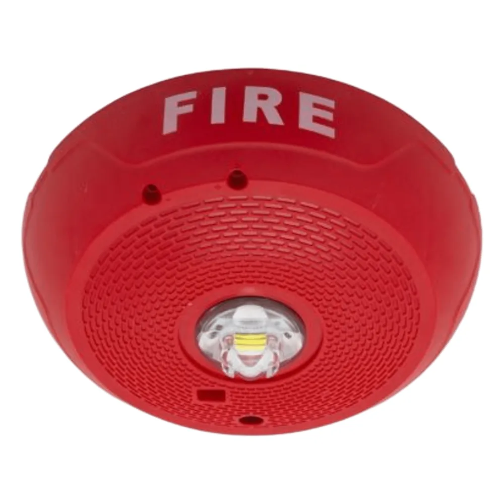 Lámpara estroboscópica LED para techo, sin bocina, candela seleccionable, color rojo, compatible con SpectrAlert