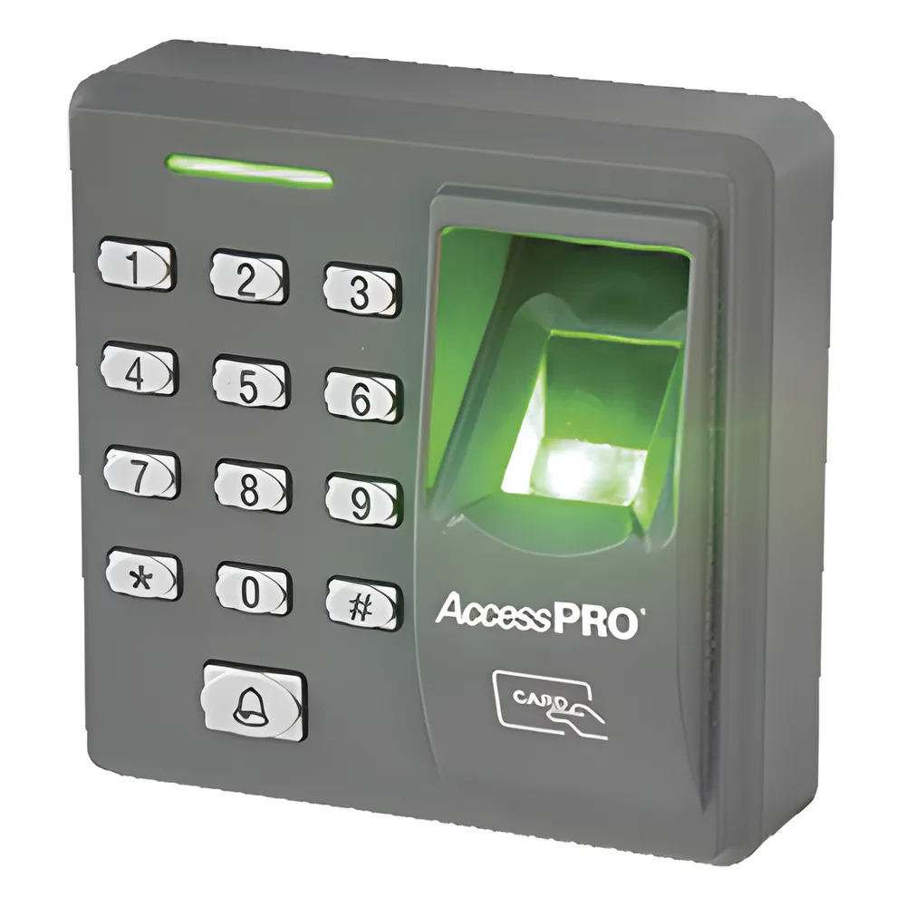 Lector Biométrico de Huella y Proximidad / 500 Huellas 500 Tarjetas / Teclado / Autónomo / Salida Relevador / Control de Acceso