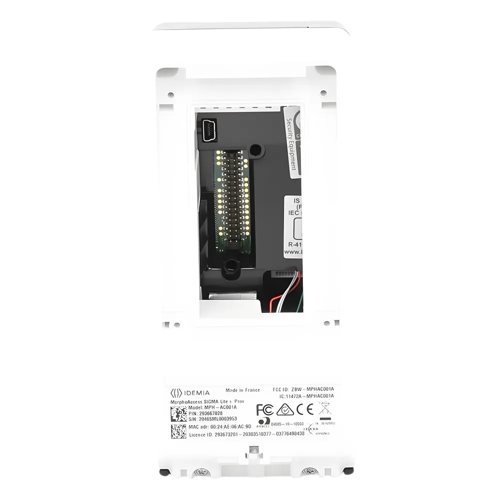 Lector de Huellas Serie Sigma lite + (plus) con lector PROX HID PoE, IP65 aprobado por FBI – vista 5
