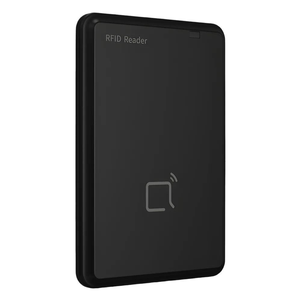 LECTOR DE TARJETAS DE ESCRITORIO AKUVOX ACR-CID01 / MULTIFUNCIONAL / CONEXIÓN USB / LECTURA MULTI-FRECUENCIA / PLUG AND PLAY / COMPATIBLE WINDOWS E IOS – vista 2