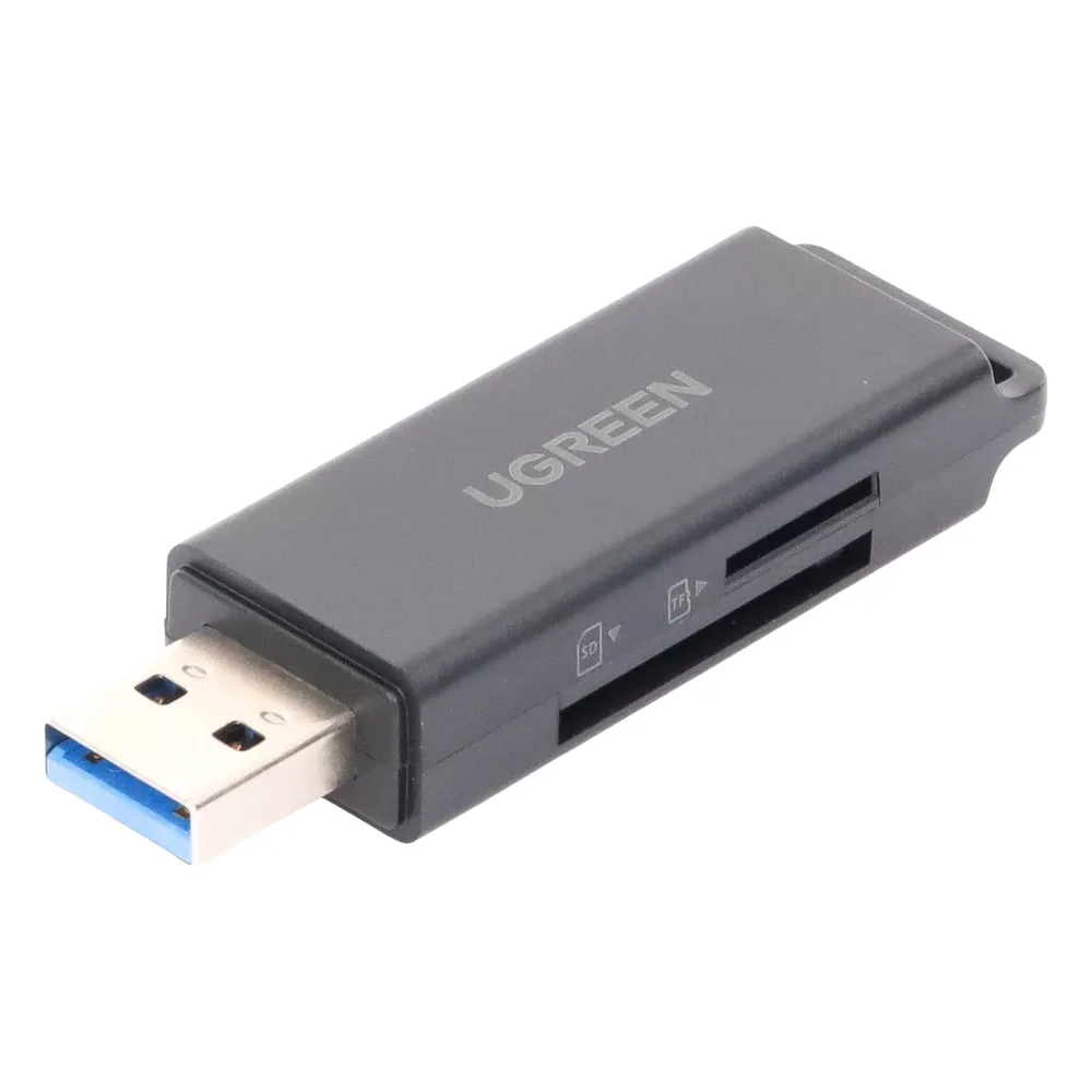 Lector de tarjetas SD portátil USB 3.0 de doble ranura / adaptador de tarjeta de memoria flash concentrador para TF SD Micro SD SDXC SDHC MMC RS-MMC Micro SDXC Micro SDHC UHS-I – vista 4