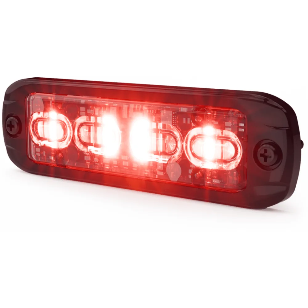 Luz Auxiliar de 16 LED, Rojo/Verde/Ambar/Blanco, Lente Transparente – vista 2