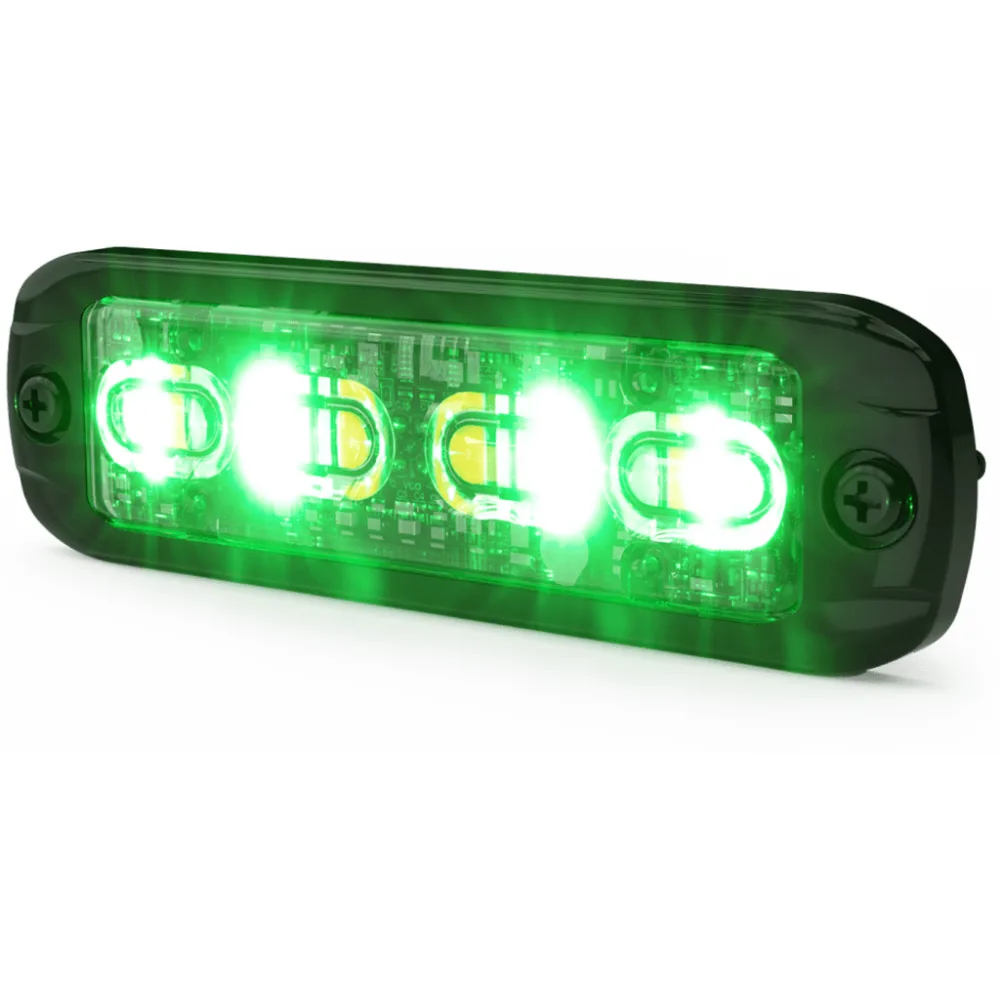 Luz Auxiliar de 16 LED, Rojo/Verde/Ambar/Blanco, Lente Transparente – vista 4