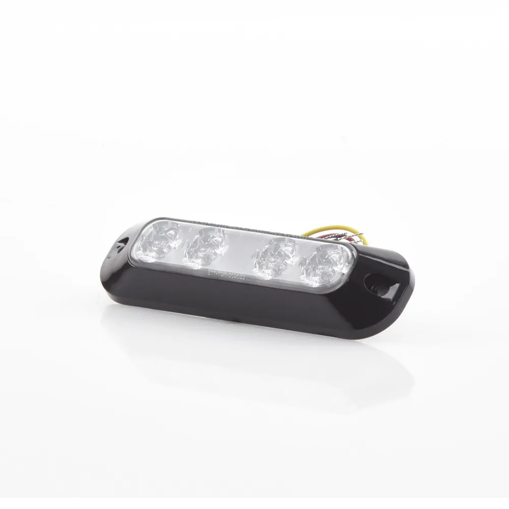 Luz Auxiliar de 4 LED, Ambar, Lente Transparente – vista 3