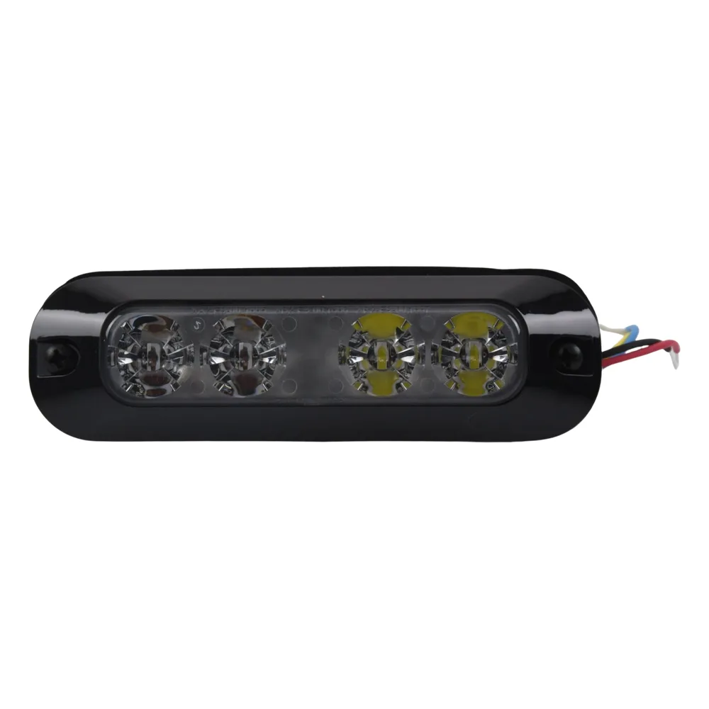 Luz Auxiliar de 4 LED, Rojo/Claro, Lente Transparente – vista 3