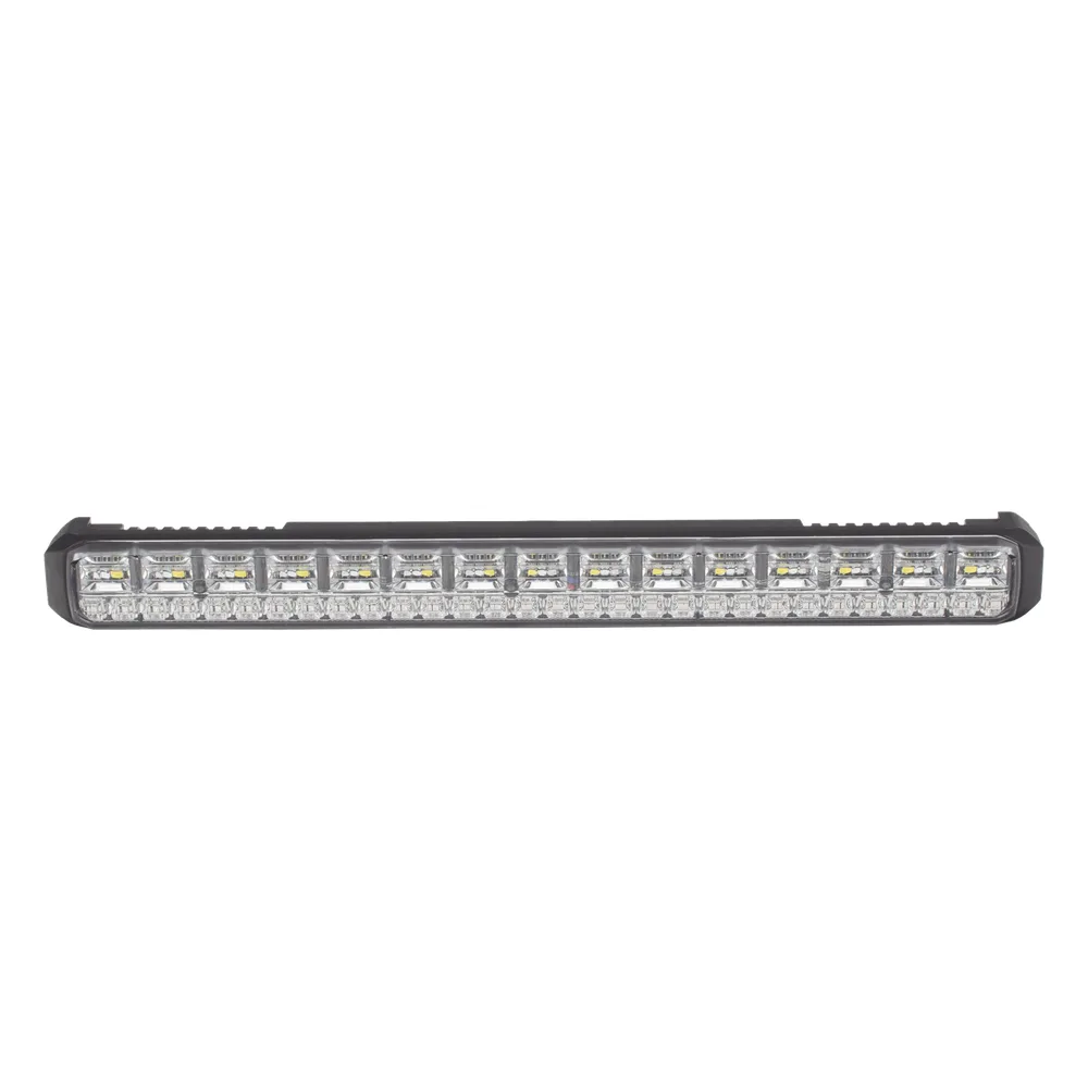 Luz Auxiliar de 45 LED, Top Rojo, Tricolor Rojo/Azul/Blanco, 11.42", Lente Transparente, SAE – vista 3