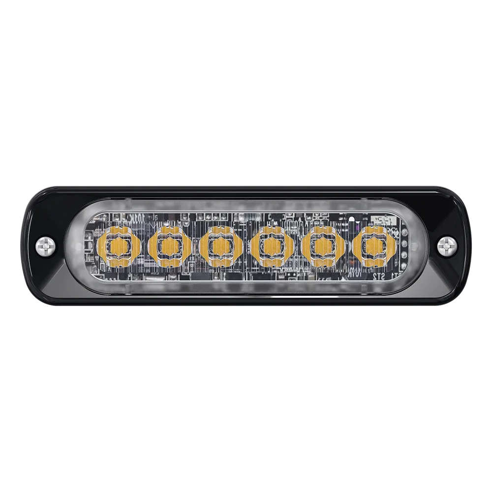 Luz Auxiliar de 6 LED, Rojo, Lente Transparente, SAE – vista 6