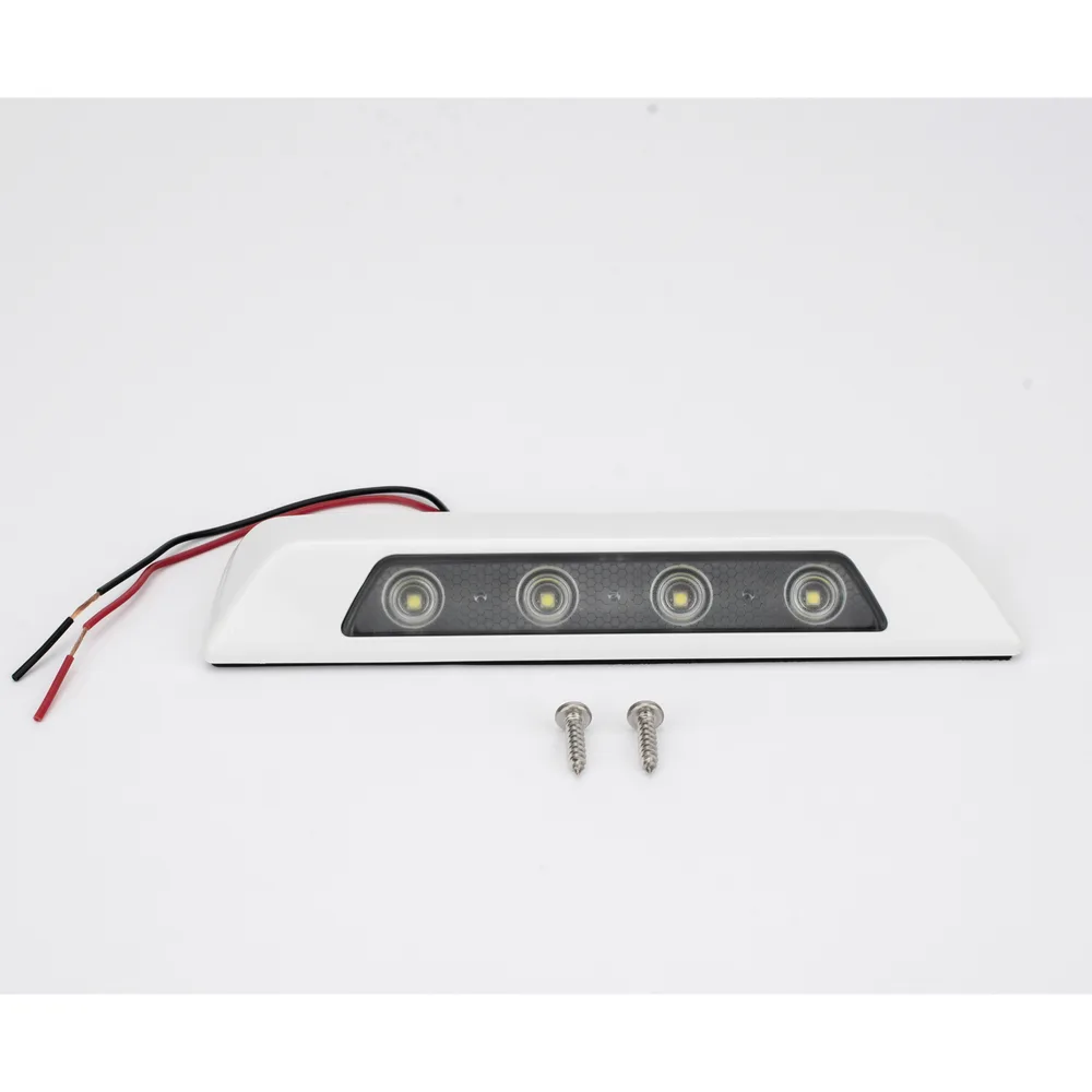 Luz Auxiliar de Escena de 4 LED, Blanco, Lente Transparente, Bisel Blanco – vista 5