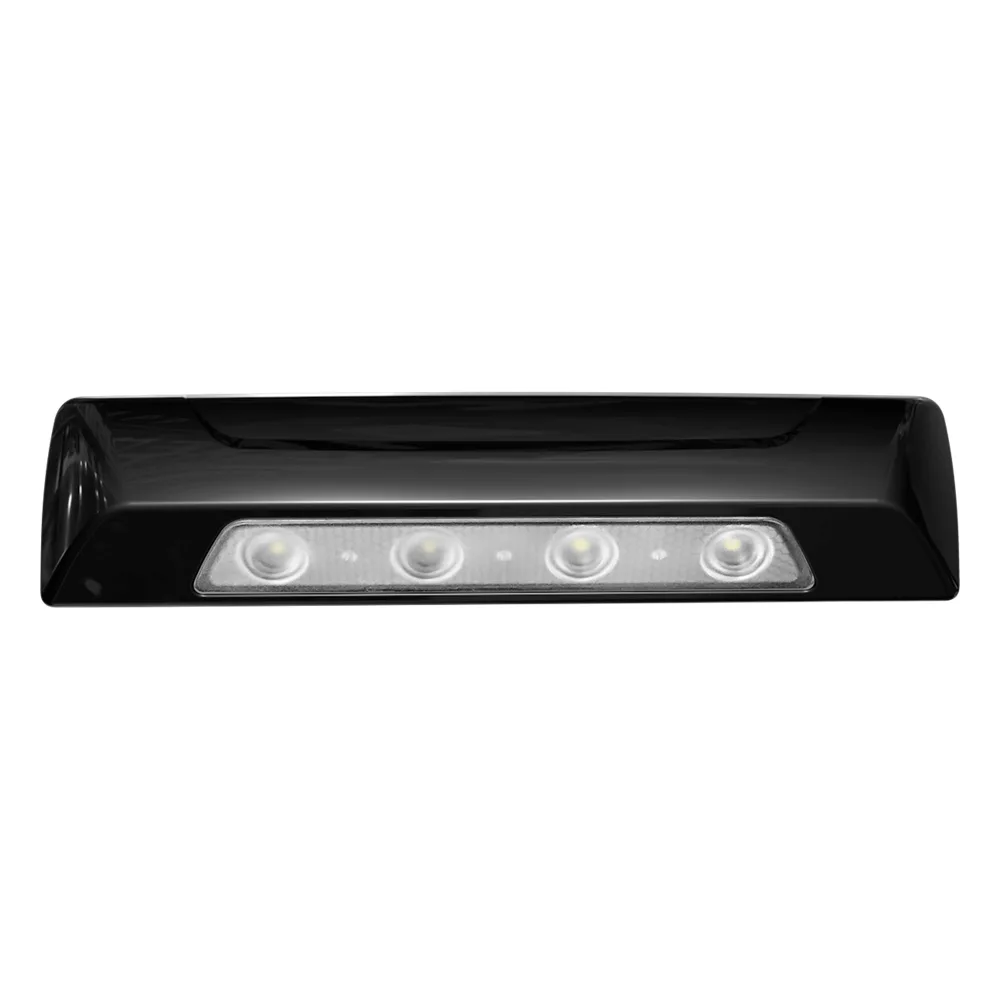Luz Auxiliar de Escena de 4 LED, Blanco, Lente Transparente, Bisel Negro