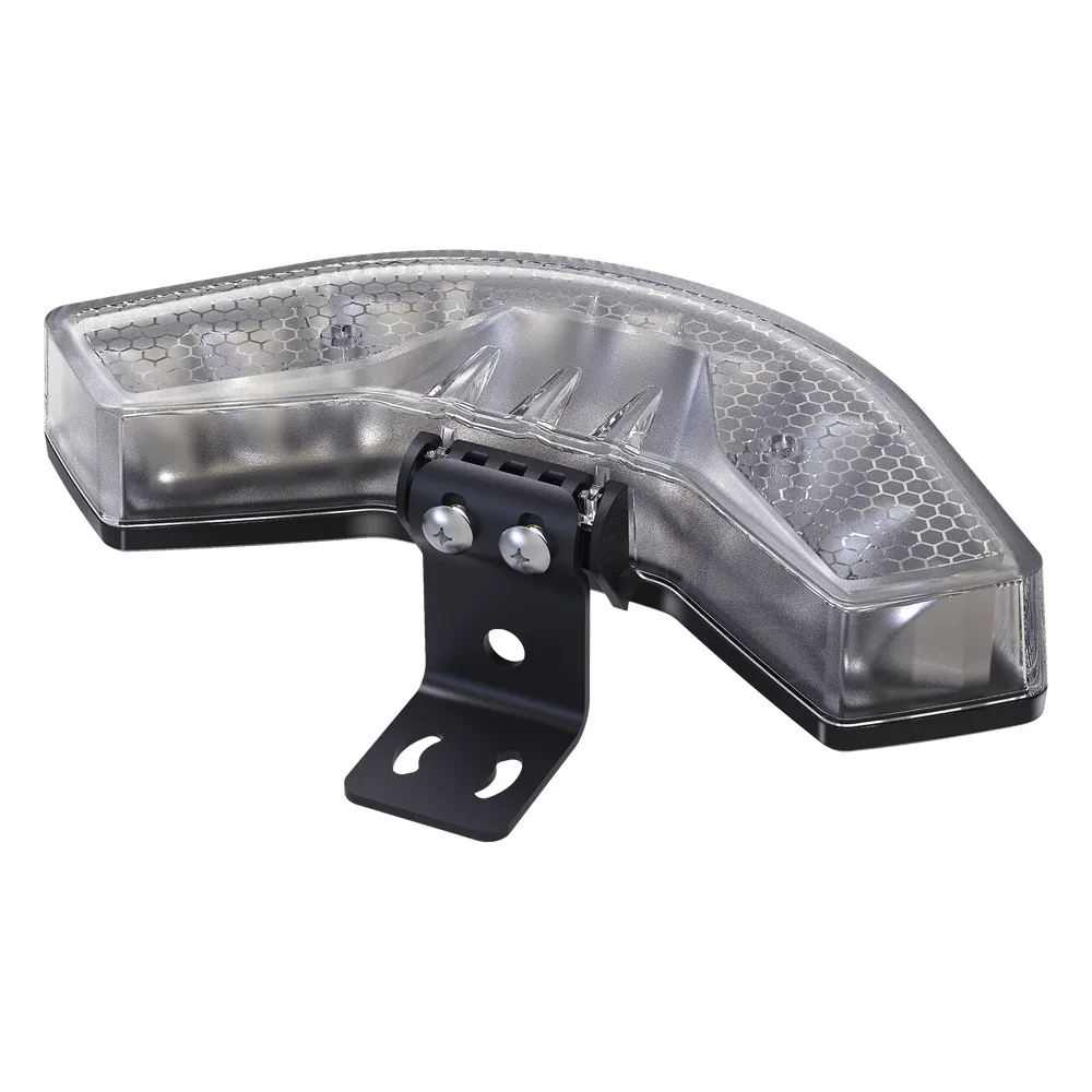 Luz Auxiliar Esquinera de 9 LED, Ambar, Lente Transparente, SAE