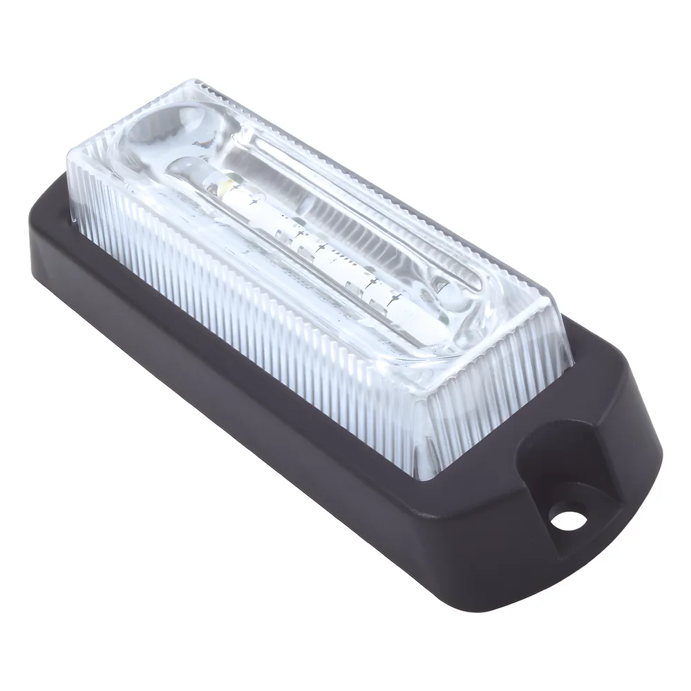 Luz Auxiliar Ultra Brillante X13 de 4 LEDs, color Ámbar, con mica transparente. – vista 2