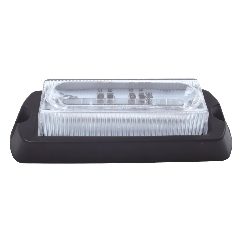 Luz Auxiliar Ultra Brillante X13 de 4 LEDs, Color Azul, con mica transparente
