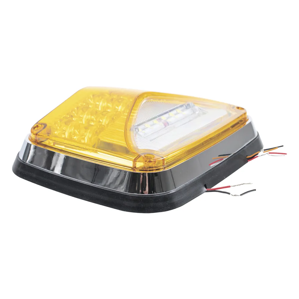Luz de Advertencia de 8 X 6", Color Ámbar, Con Luz de Trabajo clara, Ideal para Ambulancias – vista 2