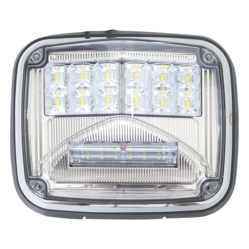 Luz de advertencia de 8 X 6", Color Claro, Con Luz de Trabajo Clara, Ideal para Ambulancias