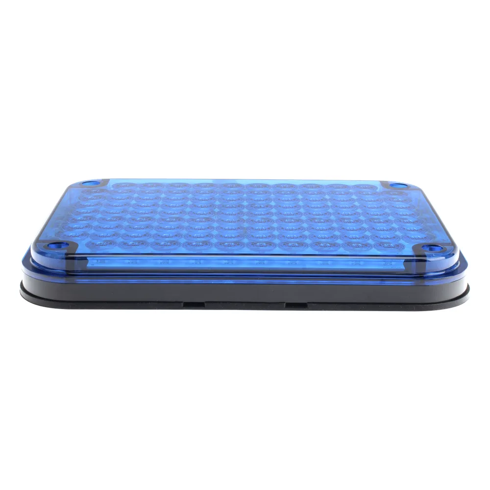 Luz de advertencia de 9x7", Color Azul, Ideal para Ambulancias
