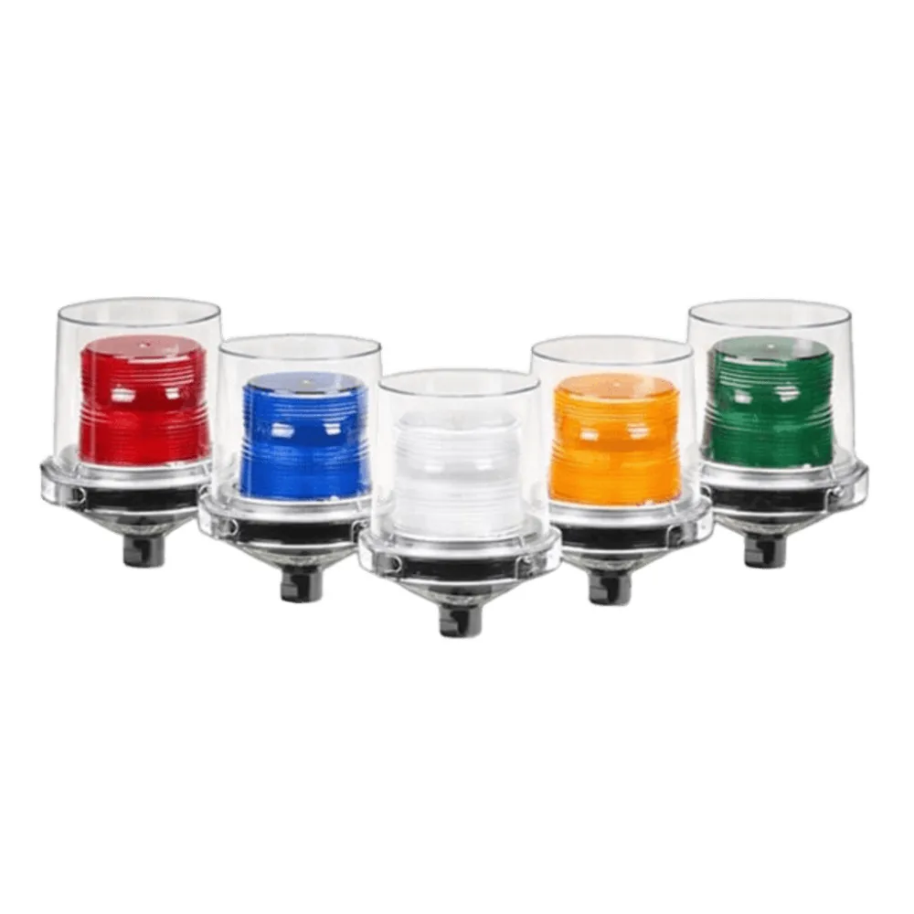 Luz de advertencia LED para ubicaciones peligrosas Electraray®, UL y cUL para Clase I, División 2, Grupos A, B, C y D; Clase II División 2, Grupos F y G; Clase III, 240 VCA, color Ámbar, parpadeo predeterminado – vista 2