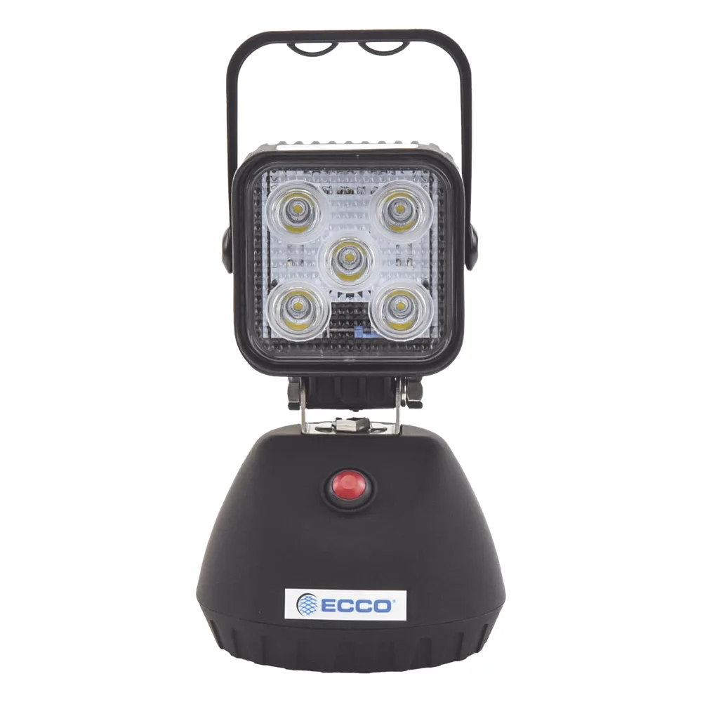 Luz de Trabajo Recargable de 5 LED, 650 Lumenes, Color Negro, Base Magnetica – vista 2