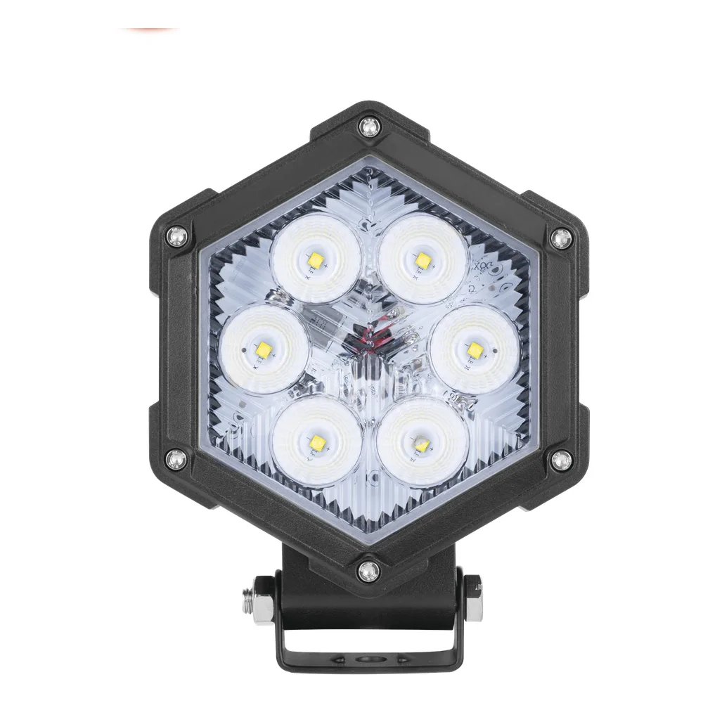 Luz de Trabajo Ultra brillante, 6 Led, 2200 Lumenes, 30 watts, 12-24 Vcc