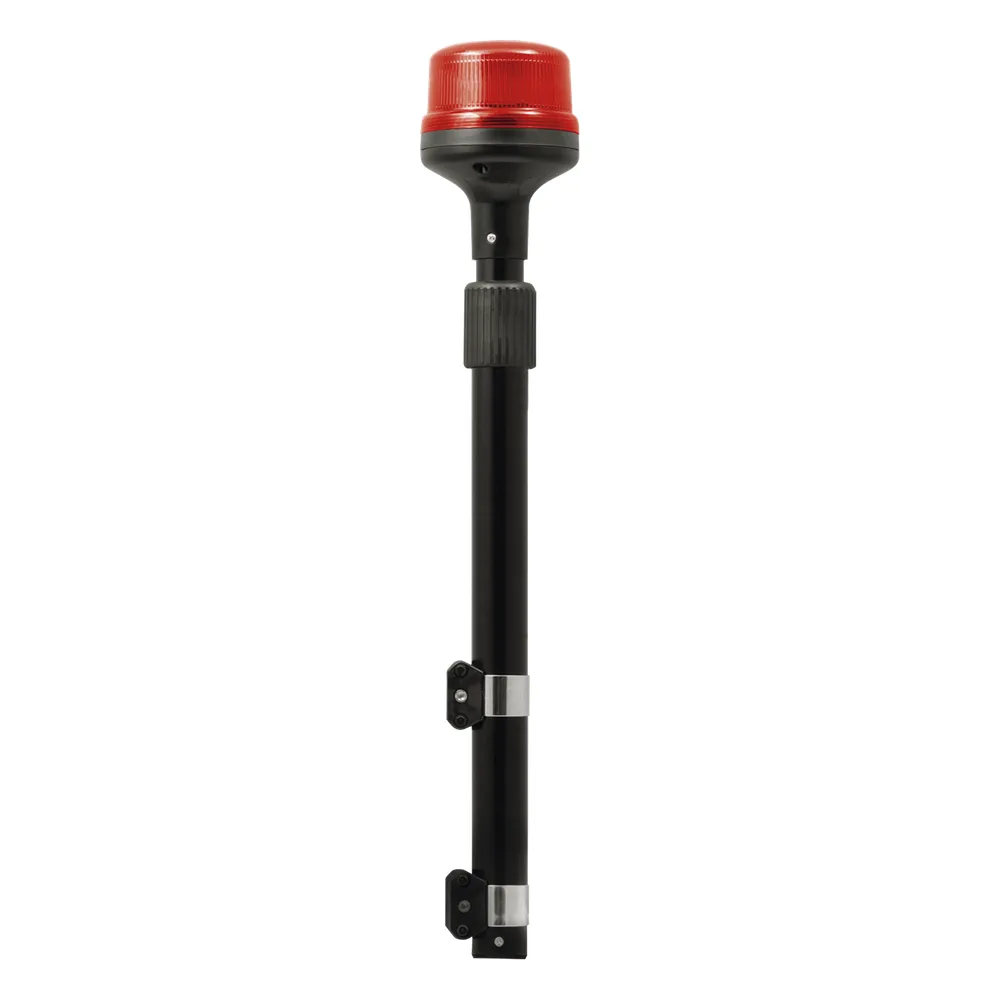 Luz Telescopica para Motocicletas de 8 LED, Rojo, Lente Rojo, SAE