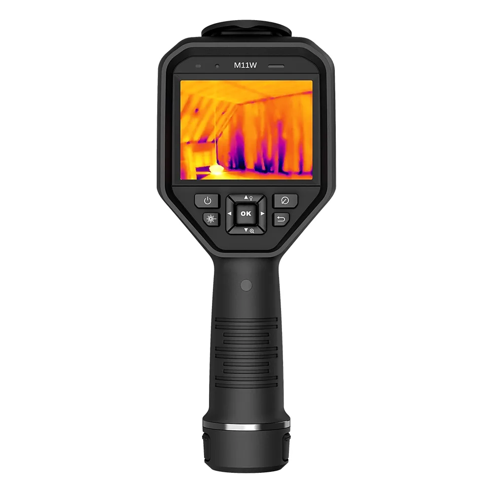 M11W - Cámara Termográfica Portátil con Campo de Visión Amplio / Resolución Térmica 192 x 144 (SuperIR 384 x 288) / Cámara Visual 8MP / FOV 37.2°×27.8° / Rango de -20°C a 550°C / Panta – vista 2