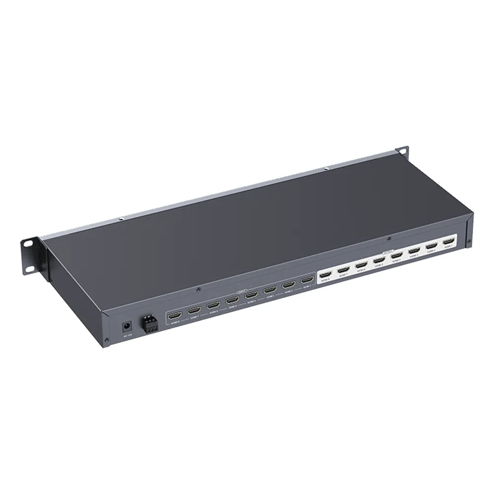 MATRICIAL DE VIDEO HDMI 8 x 8 / 8 Entradas y 8 Salidas en HDMI /  4K @ 30Hz / 10.2 Gbps / HDMI 1.4 / HDCP 1.4 / 3D / Conmutación por Botón, RS232 o Control Remoto / IDEAL PARA CENTROS DE MONITOREO, COMPARACION Y ANALISIS. – vista 3