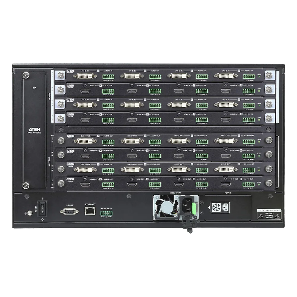 Matriz de Conmutación HDMI | 16 Entradas x 16 Salidas | Solución Modular | Múltiples Métodos de Control – vista 2