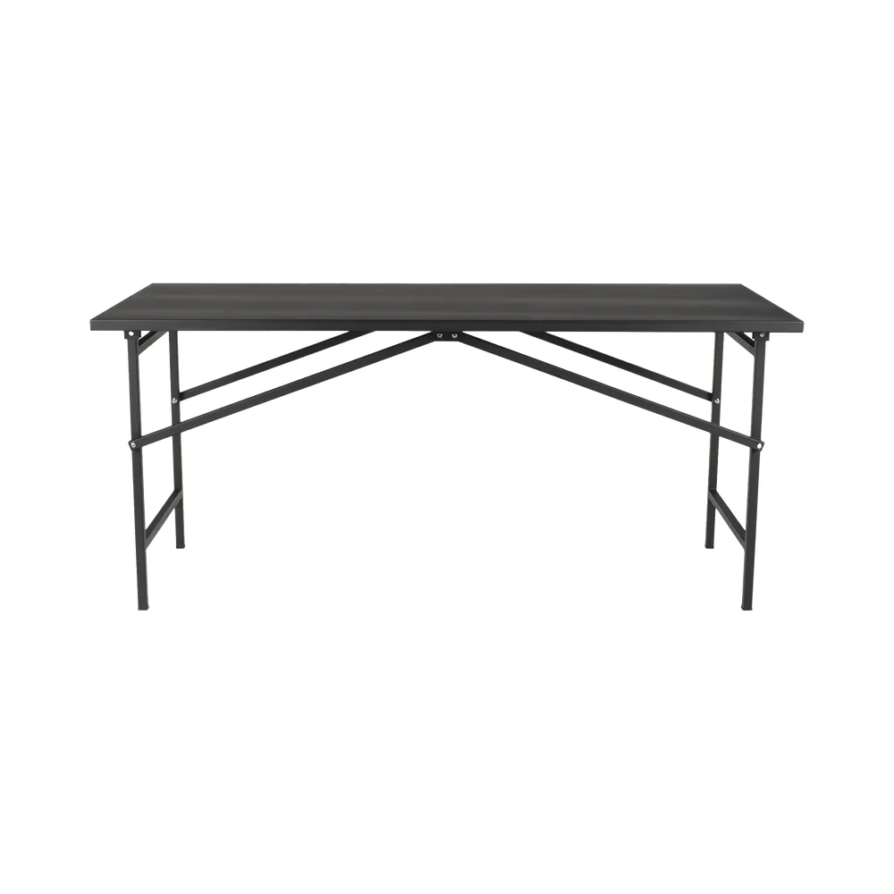 MESA D/TRABAJO 250KG PLEGABLE MET. 130X80X92CM COLOR NEGRO