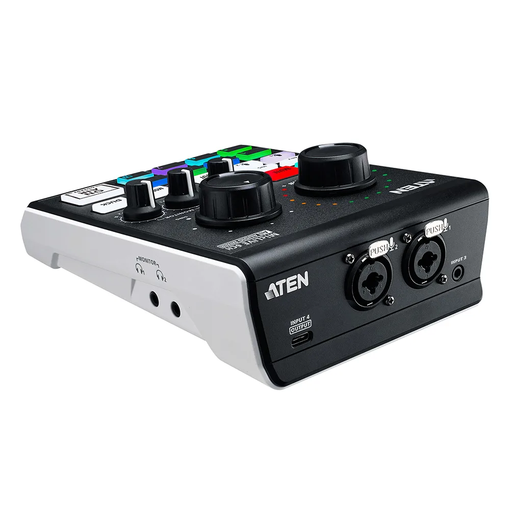 Mezclador de audio para pódcast con IA | MicLIVE™ de 6 canales – vista 3