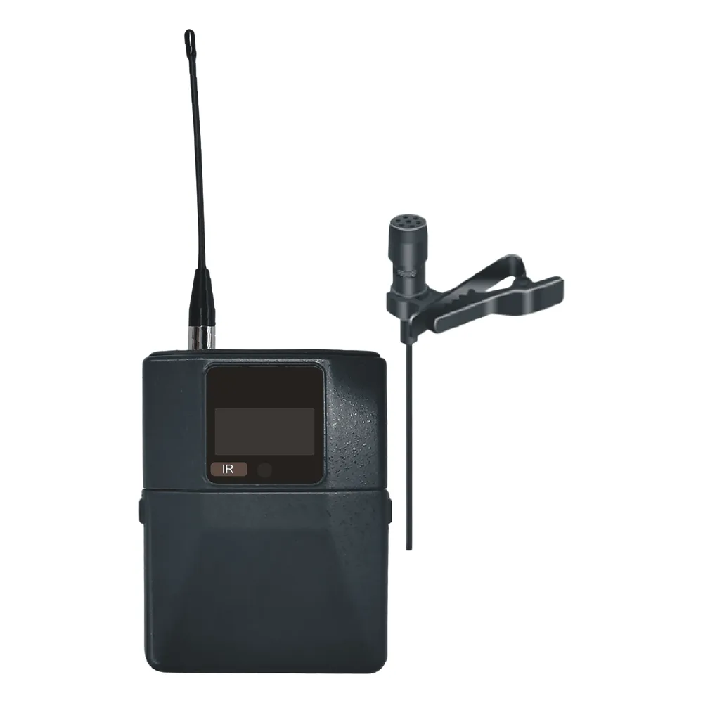 Micrófono de Solapa Digital Inalámbrico EP-59L / Condenser / Rango Frecuencia 540-590MHz y 640-690MHz / Modulación pi/4-DQPSK / Potencia Salida ≥10dBm / Autonomía >10 Horas / OLED Display / Ajuste Potencia y Volumen / Fun