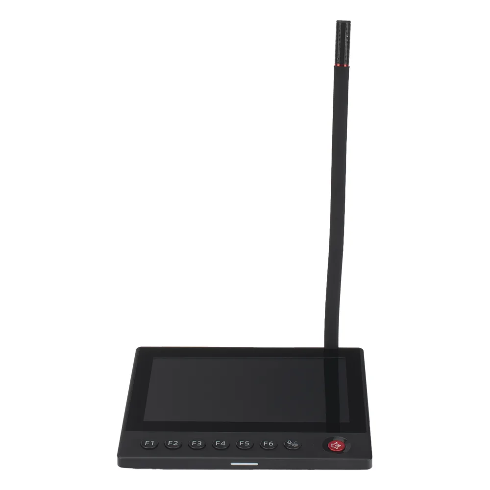 Micrófono IP | No requiere amplificador | 12 VCD | Pantalla Touch 7" | Transmisión en Tiempo Real | Integración con HikCentral Professional