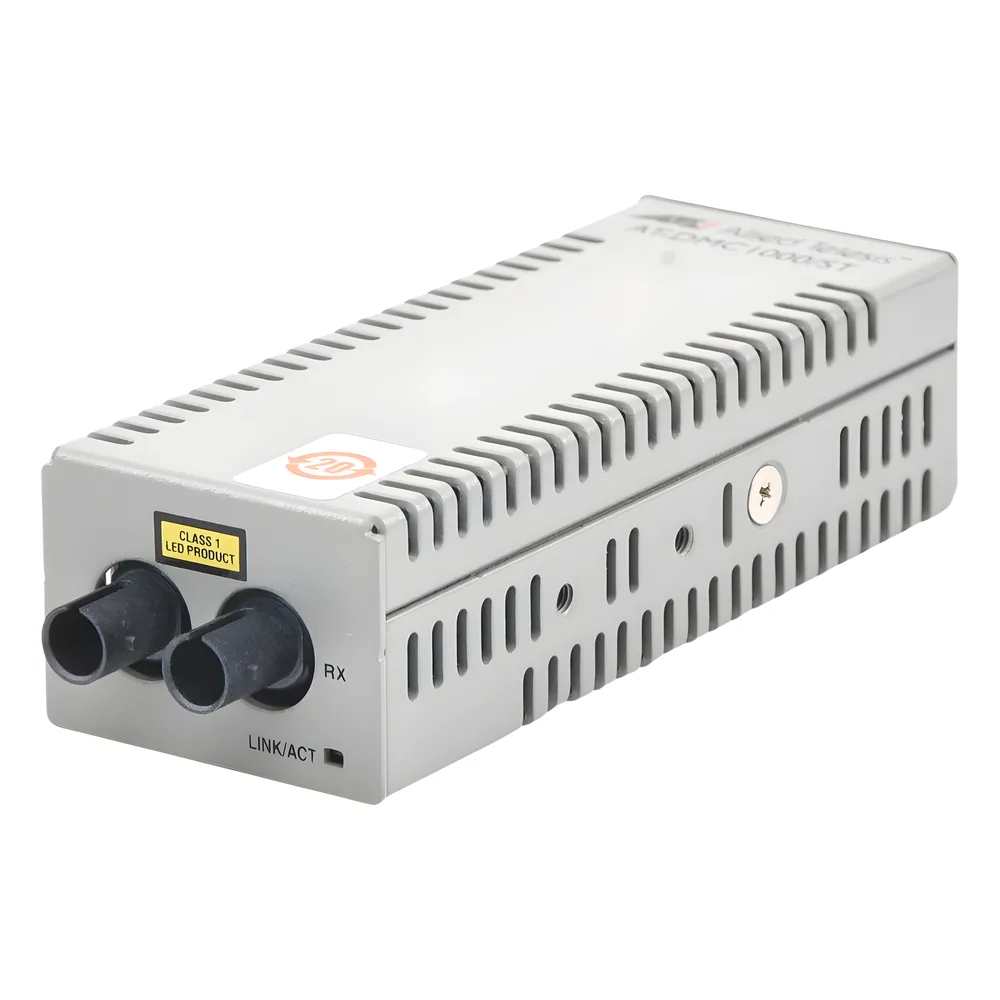 Mini Convertidor de medios de cobre a fibra MultiModo de escritorio 1000TX a 1000SX conector ST – vista 3