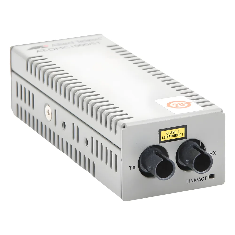 Mini Convertidor de medios de cobre a fibra MultiModo de escritorio 1000TX a 1000SX conector ST – vista 4