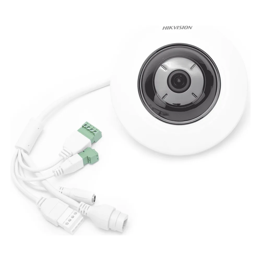 Mini Fisheye IP 5 Megapixel / Panorámica 180° - 360° / Microfono Integrado / 8 mts IR / Uso en Interior / PoE / Múltiples Vistas por iVMS-4200 / Alarmas I/O / Micro SD – vista 2