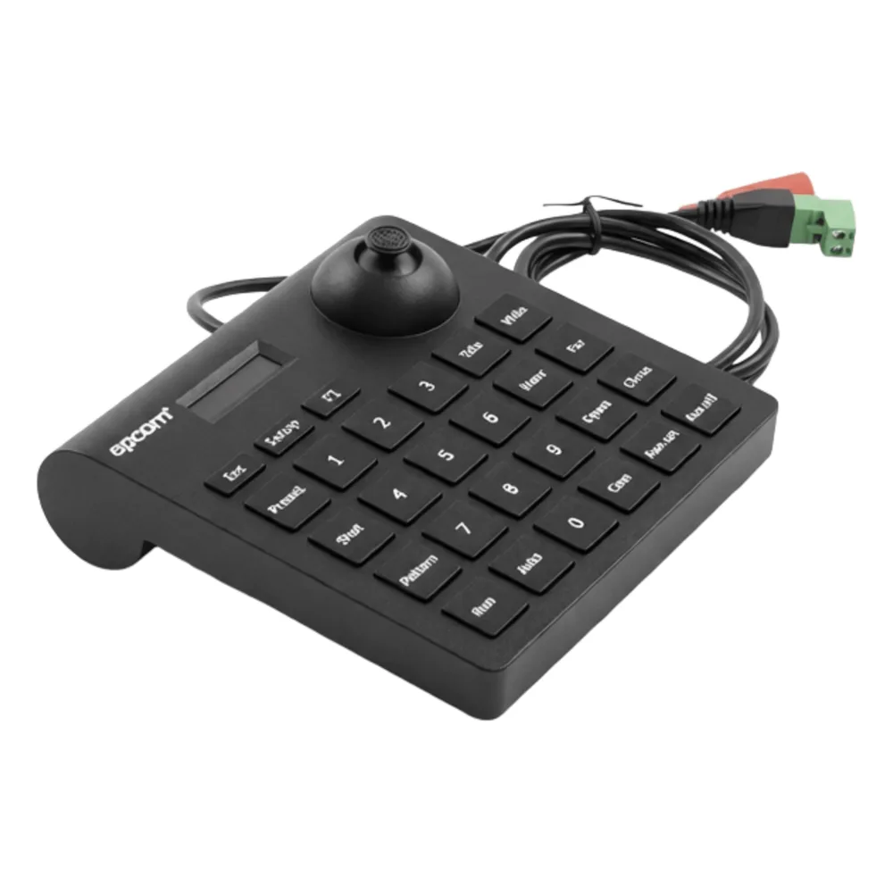 Mini Teclado controlador PTZ con pantalla LCD y joystick altamente resistente