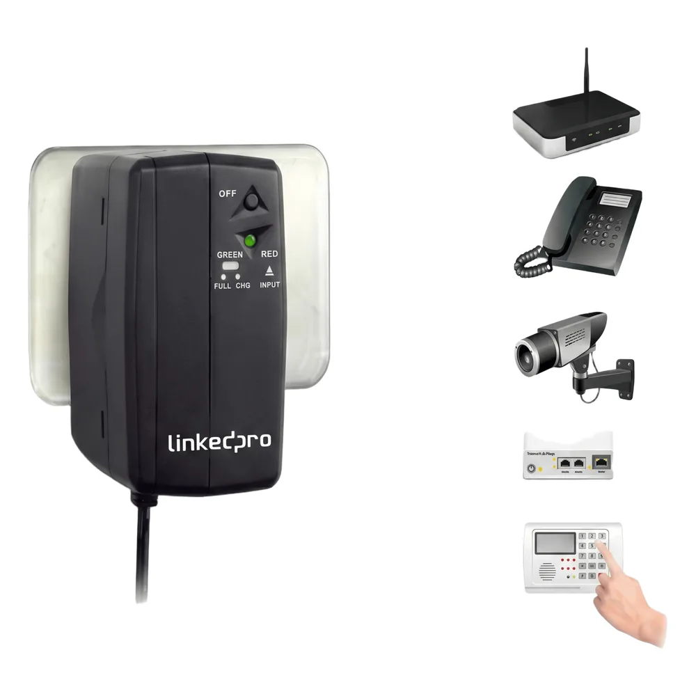 Mini UPS de CD 25 W / Entrada 120 Vca / Salida 12 Vcd / Clavija NEMA 5-15P de entrada / Batería de Litio – vista 4
